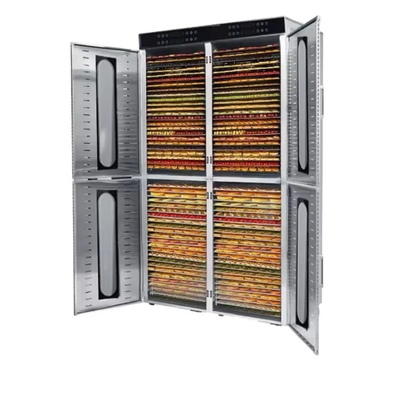 Industrial Food Dehydrator 110/220/380V Commercial 96 Racks Stainless Steel Trays Dehydrated Fruit Machine for Fruit Vegetable