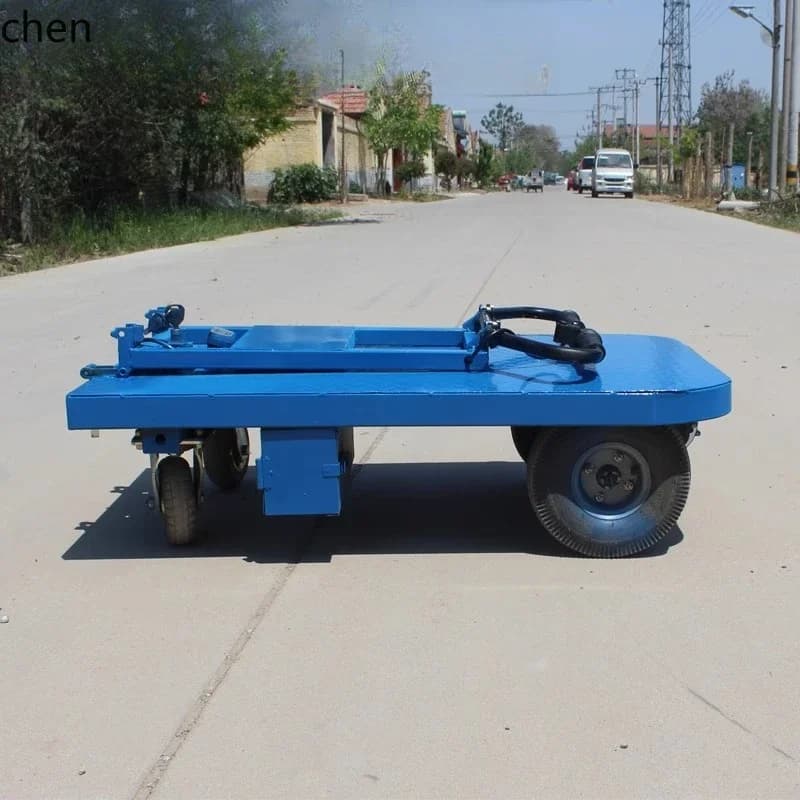 Electric Trolley Load King Truck Foldable Pull Cargo Transportation Flat Four Wheels