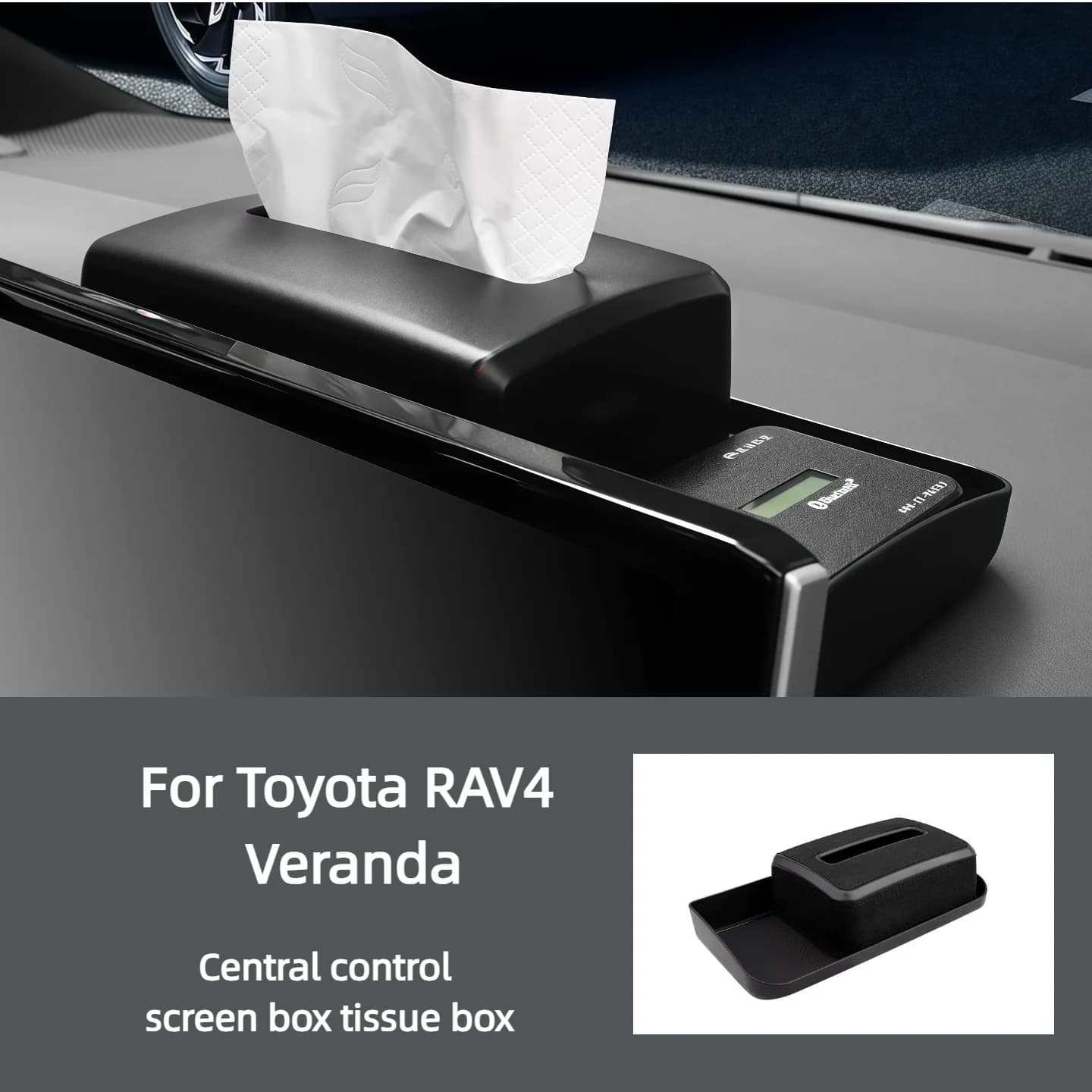 For Toyota RAV4 Wrayland Central Control Screen Box Rear Tissue Box ETC Bracket Special Storage
