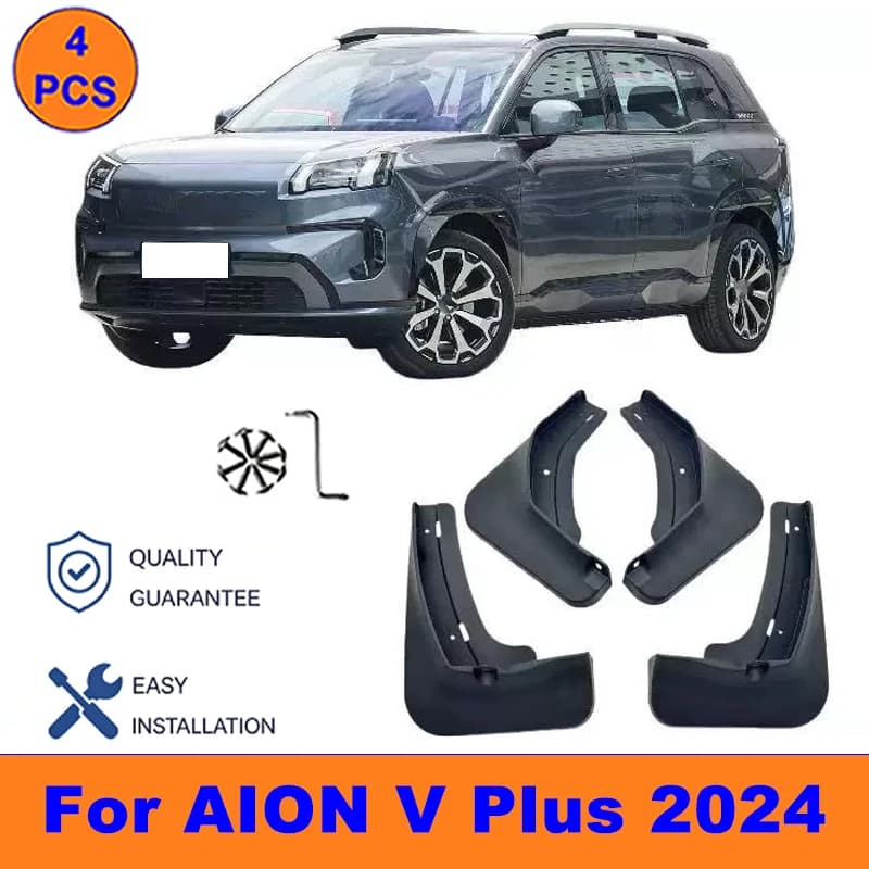 4Pcs Mud Flaps For AION V Plus 2024 - Splash Guards Front&Rear Wheel Fender Mudguards Car Exterior Protection Accessories