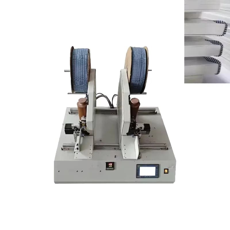 Paper Book Spine Head Tail Cotton Fabric Pasting Machine Block Endband Applying Paper Book Banding Machine