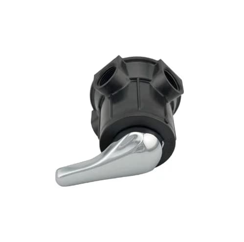 F56F1 1'' Ceramic Manual Water Filter Valve Black General Body with Metal Handle Customizable OEM Support
