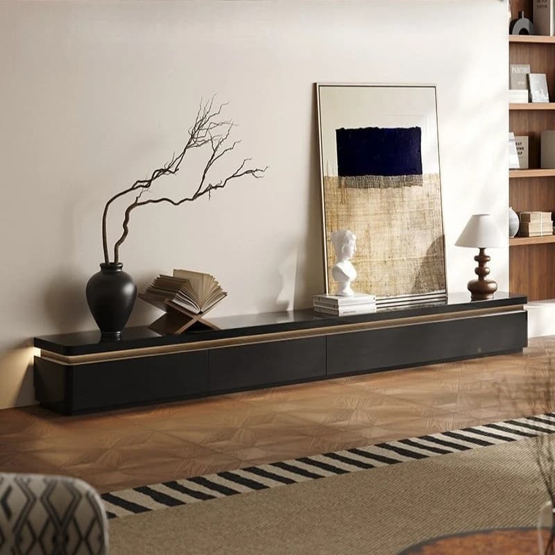 light luxury tv stand floor-to-ceiling storage high-end feeling Tv cabinet save space тумба под телевизор living room furniture