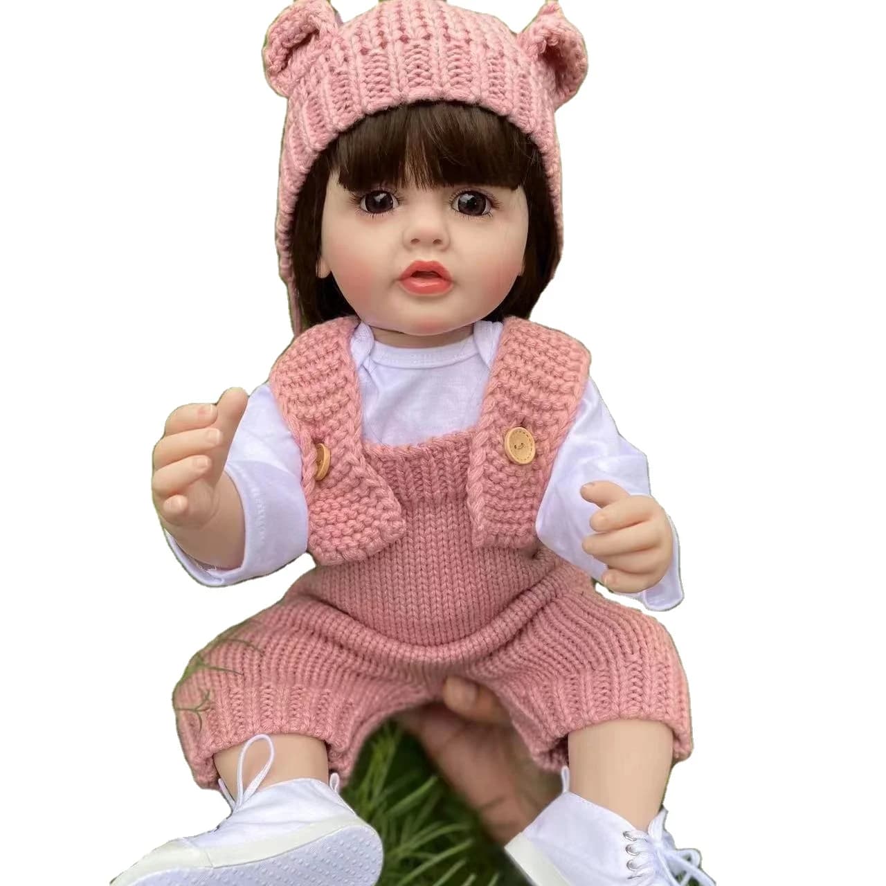 Bebes-Silicona-Real 3D Advanced Painted Newborn Babi Doll Reborn Dolls Silicones Baby Full Vinyl Body
