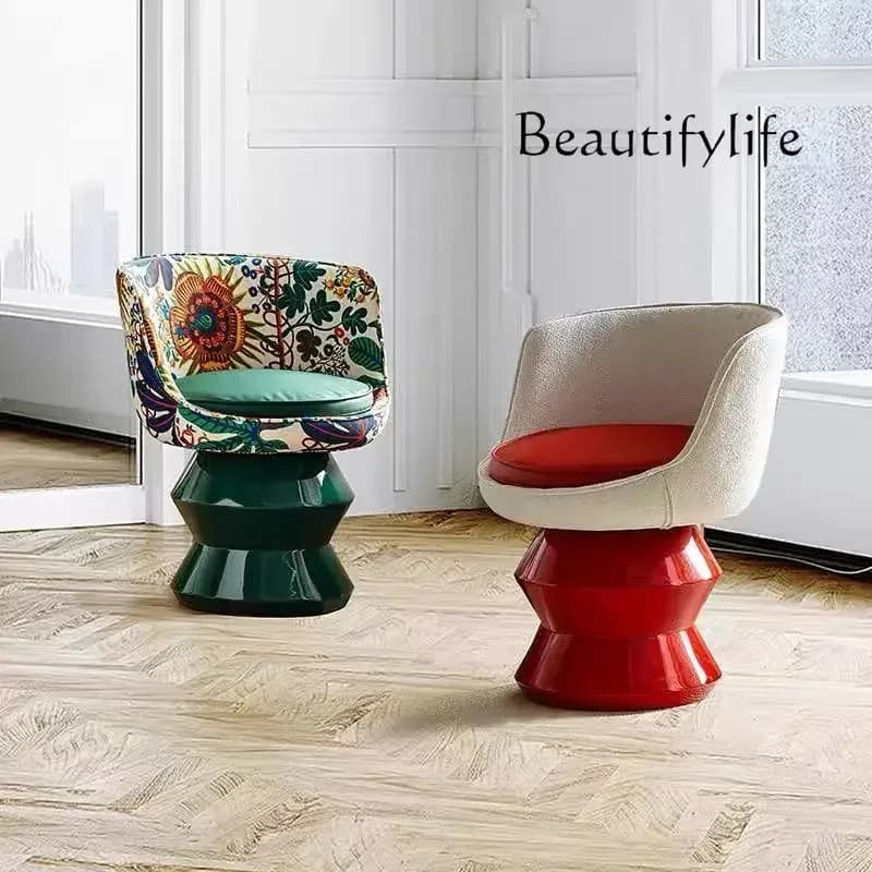 A44 Italian sofa chair single designer rotatable creative art dresser chair casual single