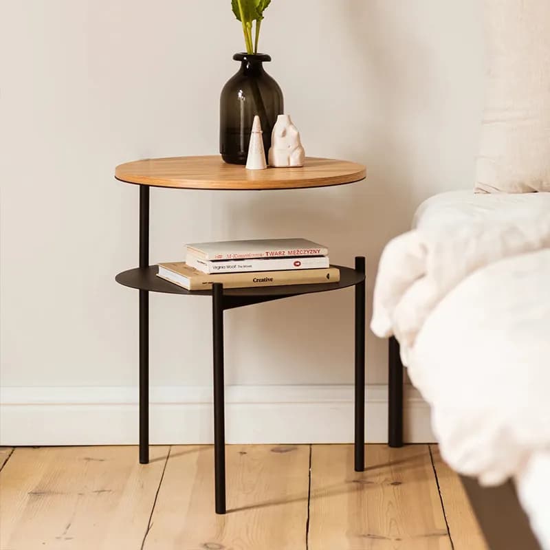 Sofa side table simple household tea table living room shelf bedside bedside mini balcony simple small coffee table