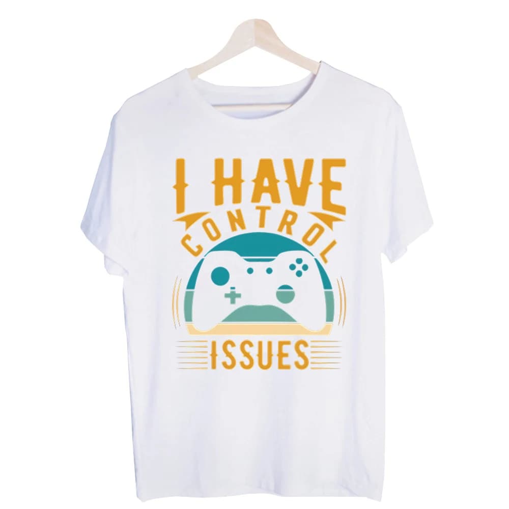 Men's Video Game Controller Slogan Graphic Tee, Casual Short Sleeve Crew Neck T-Shirt for Daily Wear and Gaming Enthusiasts