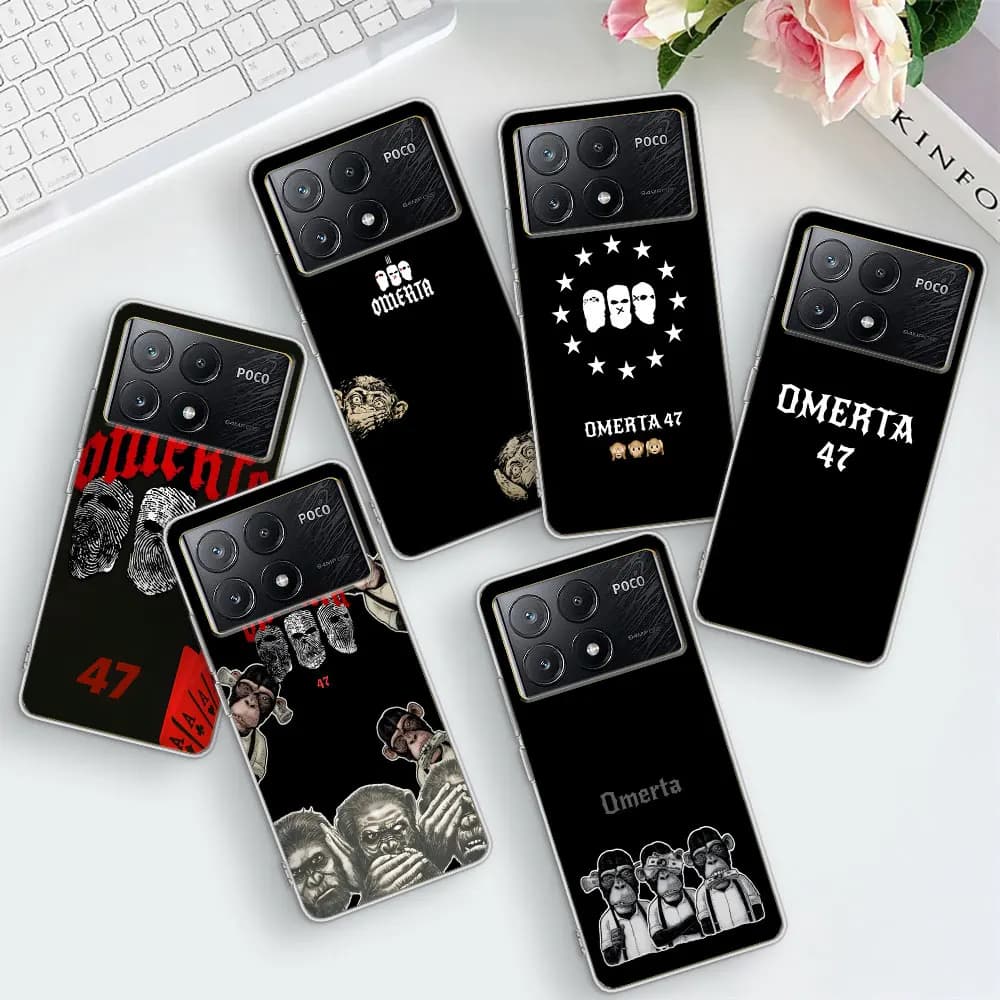 Omerta Maes Case for Xiaomi Poco M4 F1 X6 X7 M5 X4 GT X5 M5s F5 F4 X3 NFC M3 F3 F2 Pro Shockproof TPU Clear Phone Shell Cover