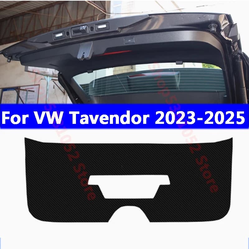 For VW Tavendor 2023 2024 2025 Car Rear Trunk PU Leather Protective Anti-dirty Pad Tailgate Protection Pad Accessories Cover