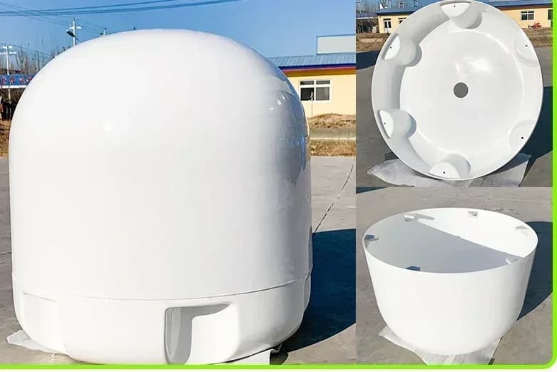 HOT SALE New Design Custom Yachts Fiber Glass Radar Systems Satellite Antenna Radome Satcom Asa Frp Radome Cover Shellcheap And