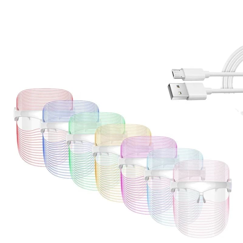 High Quality Photon Led Mask Led Face Mask LED Lamp Pdt Photon Light Facial Skin Beauty Therapy 7 Colors ABS 110V/220V 50-60hz