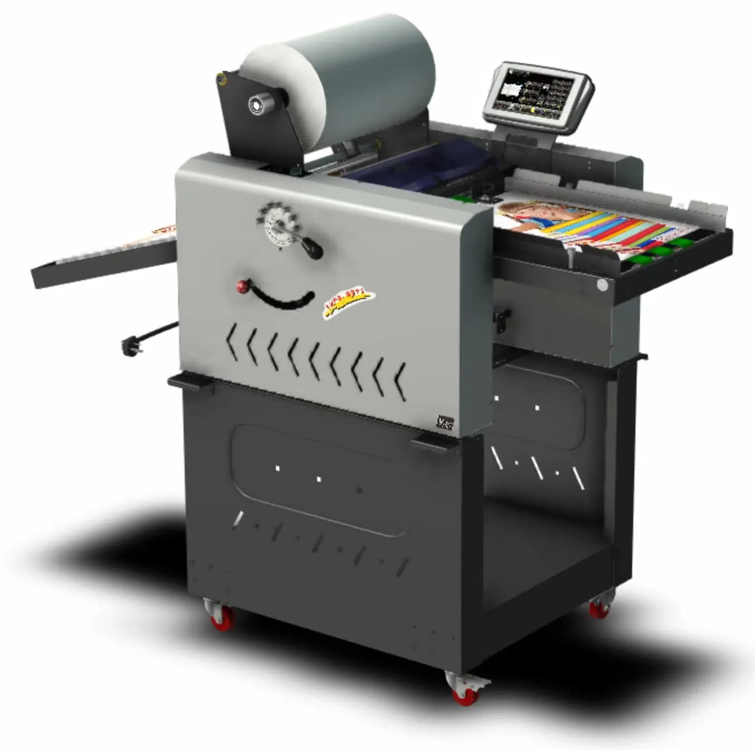 BowayF370E air Suction Automatic Laminator Auto Separate Auto Slitting Function Roll to Roll Laminator with Foiling