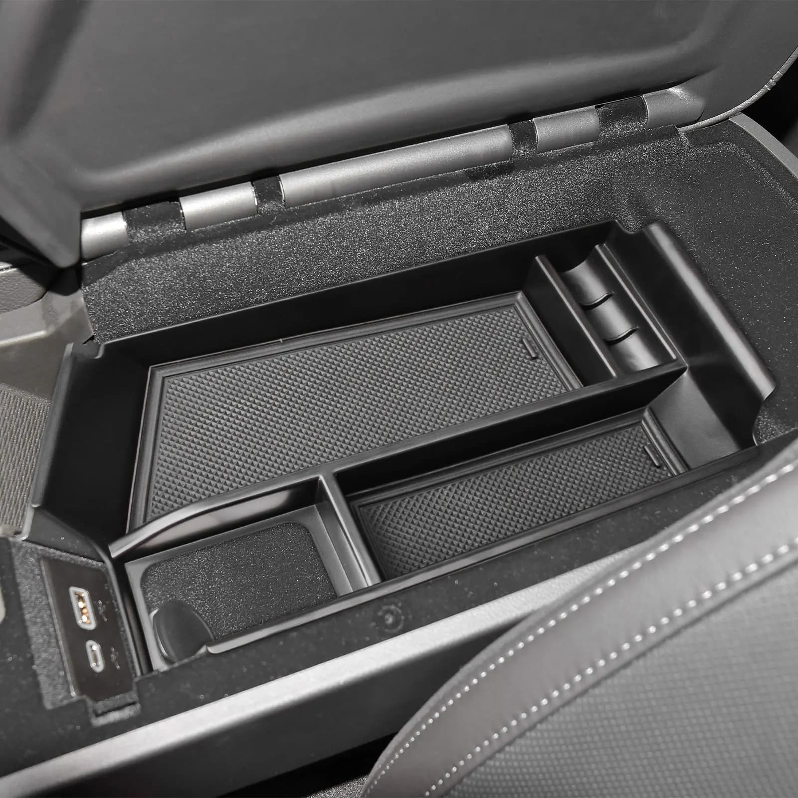 Armrest Center Console Organizer Tray for Cadillac CT5 2020 2021 2022 2023 2024 2025 Accessories, Armrest Secondary Storage Box
