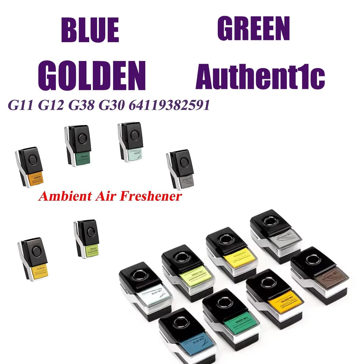 64119382591 Ambient Air Freshener Suite for BMW G11 G12 G38 G30 Diffuser Perfume Fragrance System Refill