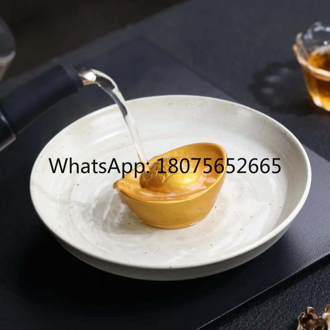 Transform into an ornament, attract wealth charm. Creative high-end miniature ingots, perfect for coffee table decoration