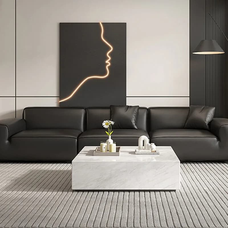 Clear Simple Coffee Table Decoration Modern Living Room Designer Aesthetic Side Table Minimalist Unique Meubles Home Furniture