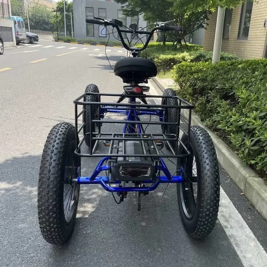 Quad Bicycle Quad Wheel Bafang Cargo Electric Bicycle