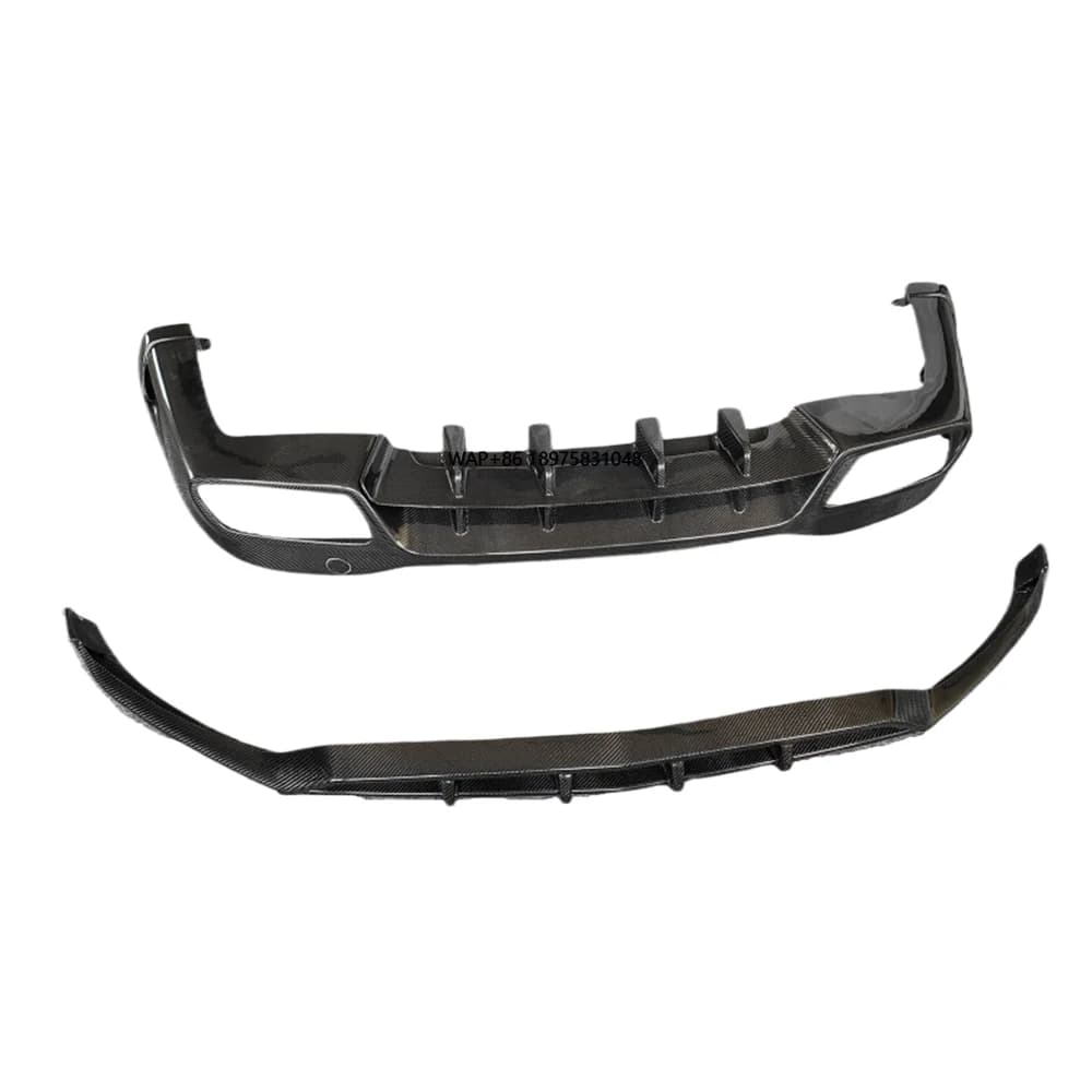Genuine High Quality Carbon Fiber B-Style Front Bumper Lip and Rear Diffuser Body Kit for X253