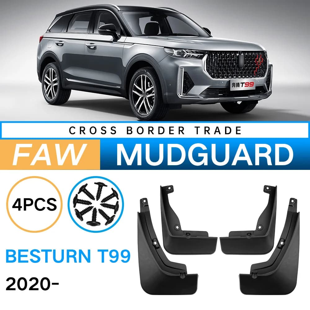 For FAW BESTUNE T99 2020 2021 2022 2023 Mudguards Mud Flaps Splash Guards Front Rear Fenders MudFlaps Car Accessories