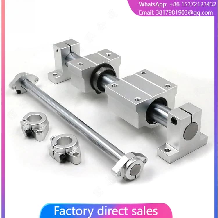 China Linear Guide Slide Rail SBR 10 12 16 20 25 30 35 40 45 UU Bearing Rod Shaft Guideways For CNC