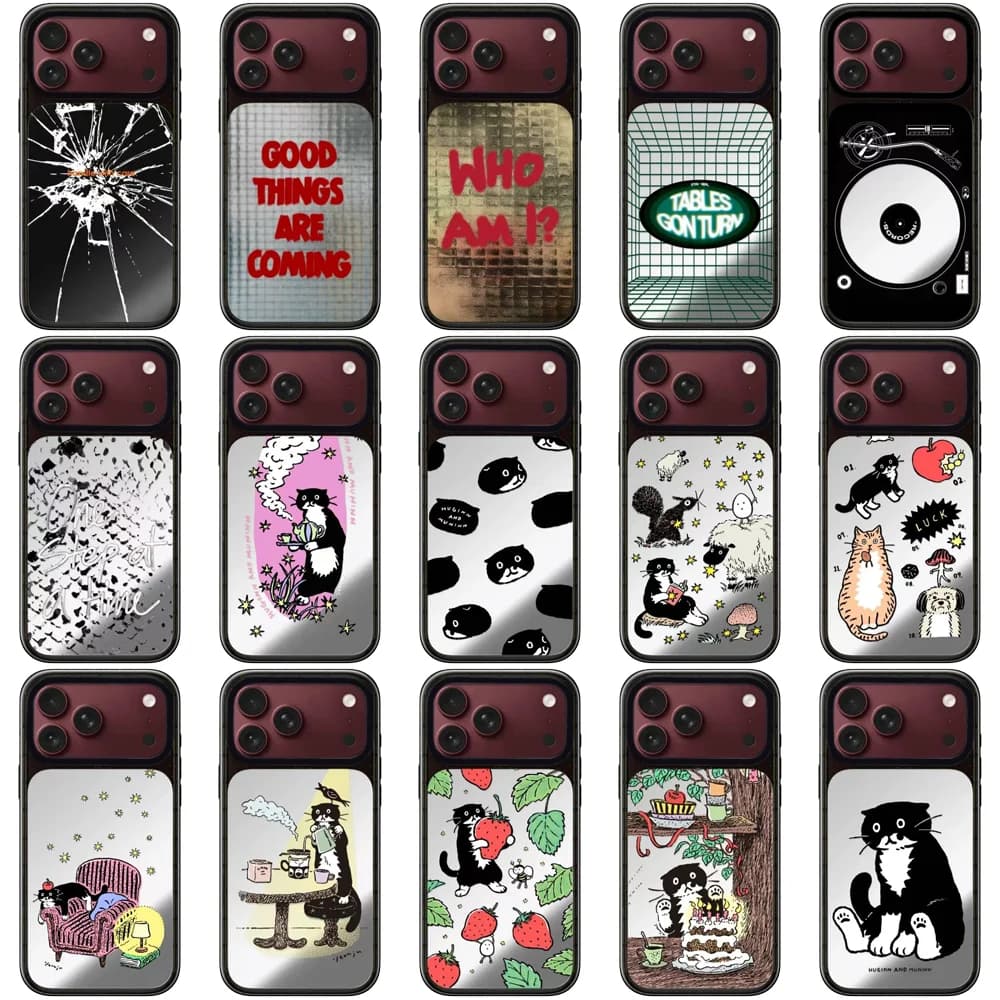 6091688 Impact Case - Mirror / Glaze Magnetic Cover for IPhone 17 18 Pro Max Case for IPhone 17Pro