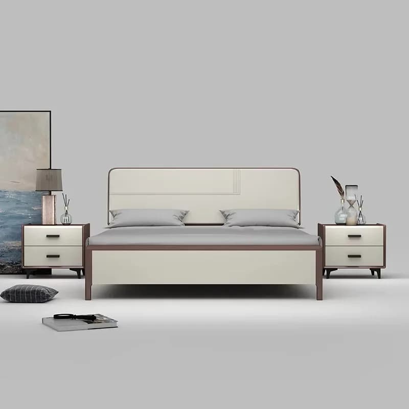 Modern Platform Bed Frame Tall Headboard Elegant Under Storage Full Size Bed Frame Luxury Bedroom Cama De Casal Home Furniture