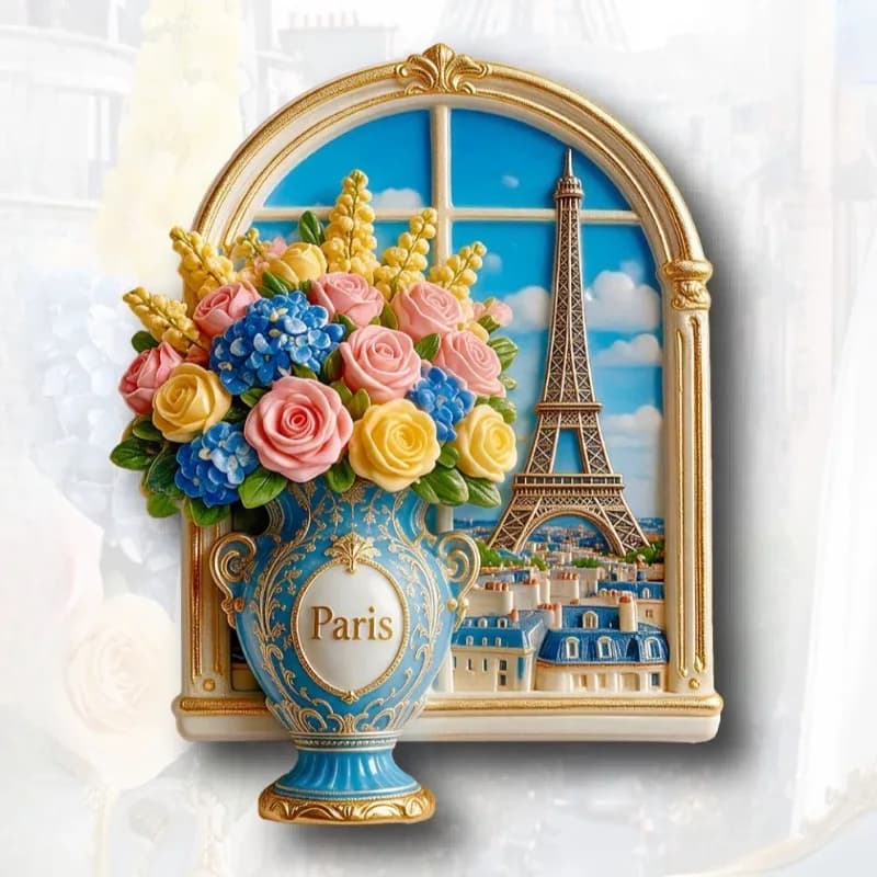 France Paris Fridge Magnets La Tour Eiffel L'Arc de Triomphe Travel Souvenirs Nice Tahiti Privence Fridge Stickers Wedding Gifts