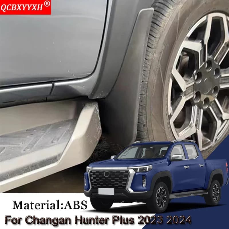 Car Styling Car Mud Flaps Splash Guard Mudguards MudFlaps Front Rear Fender Auto Accessories For Changan Hunter Plus 2023 2024