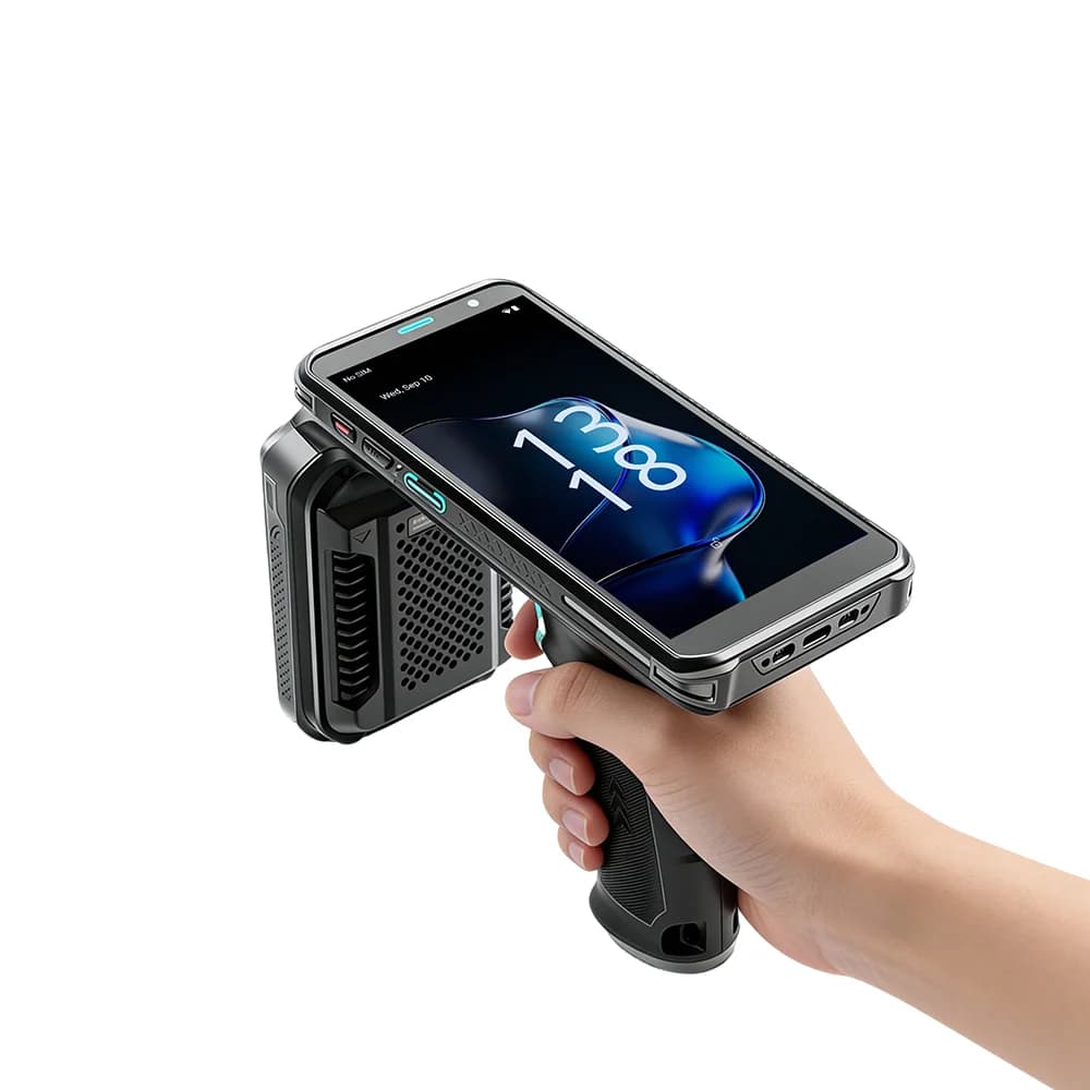 Android Handheld RFID Reader Long Ranger Scanner Mobile Computer PDA for Warehouse Management with IP68 Sealing and NFC Support