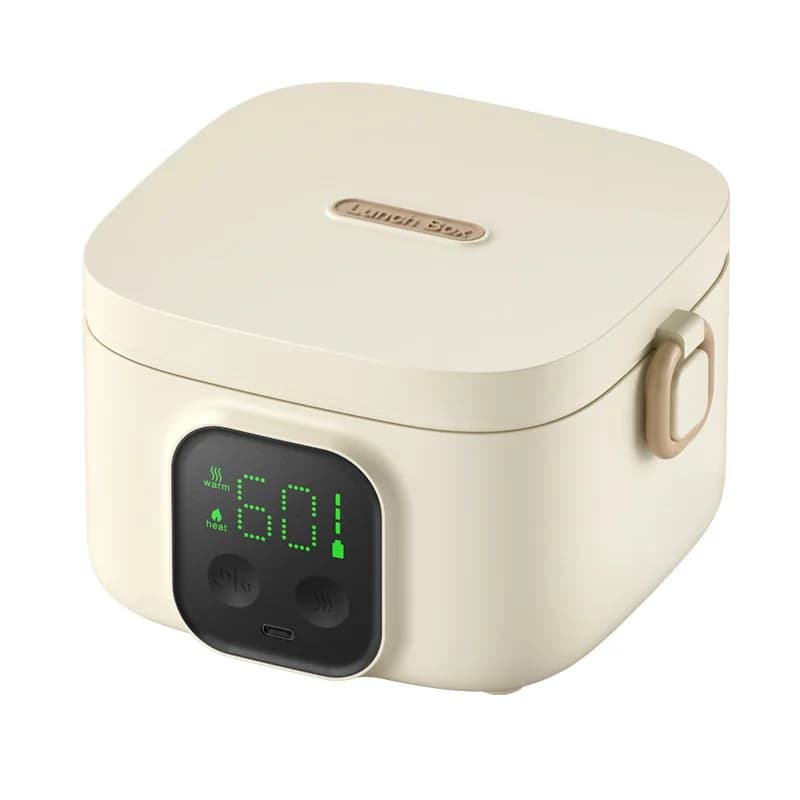 Portable Rechargeable Electric Wireless Heated Baby Insulation Lunch Box 304 Stainless Steel Family Travel Picnix Bento Box