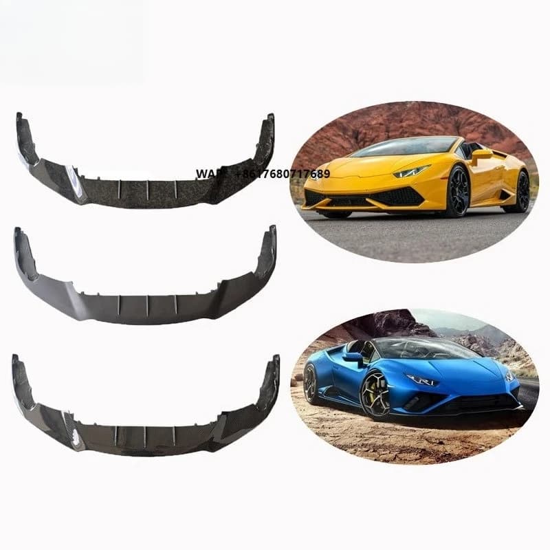 Dry Carbon Fiber Front Lip and Front Bumper Body Kits for  Huracan EVO Front Lip Spoiler Body Kit