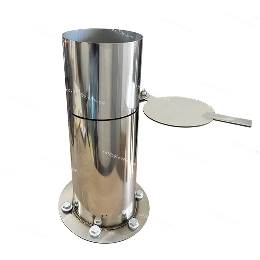Emergency Blanking Port of  Silo Thickened Stainless Steel Blanking Pipe Customized Galvanized Material Tower Manual