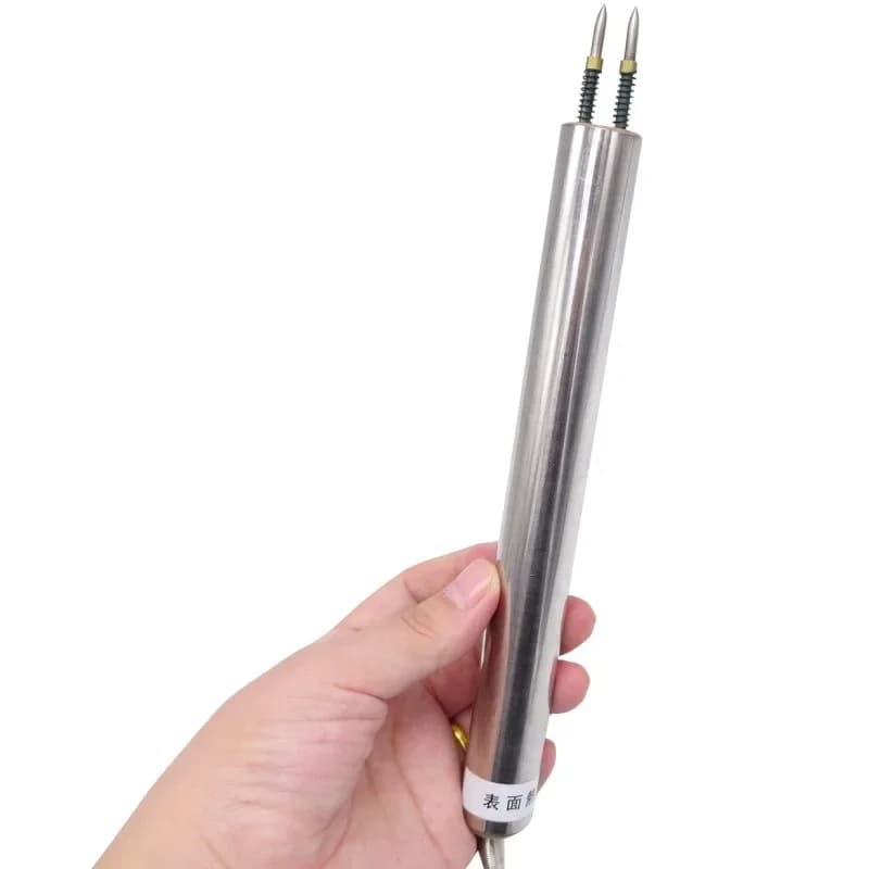 Double needle type K-type surface thermocouple iron plate aluminum plate metal plate solid surface thermometer probe