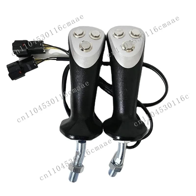 Excavator electromagnetic chuck wooden clip hydraulic shear gripper three button electronic control joystick handle glue