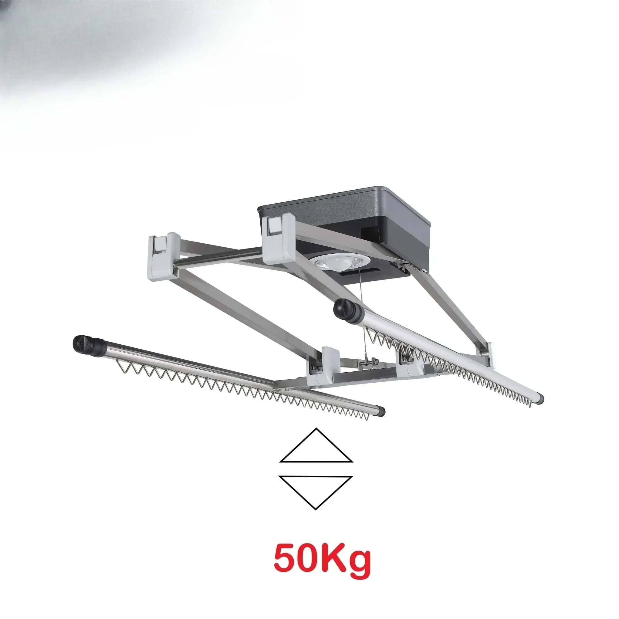 Smart remote control 220V motorized drying hanger 2-pole ceiling clothes lift up and down
