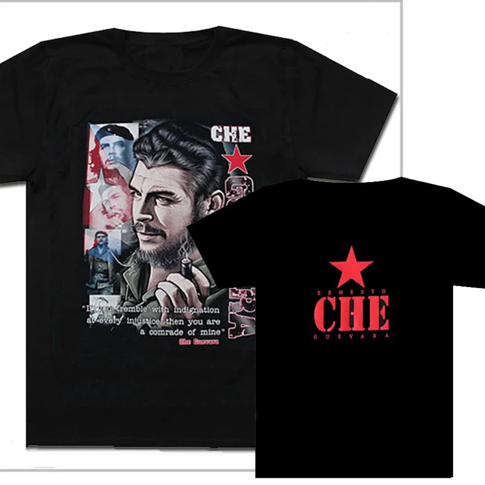 Revolutionary Soldier Che Guevara Poster T-Shirt 100% Cotton O-Neck Short Sleeve Summer Casual Mens T-shirt Streetwear