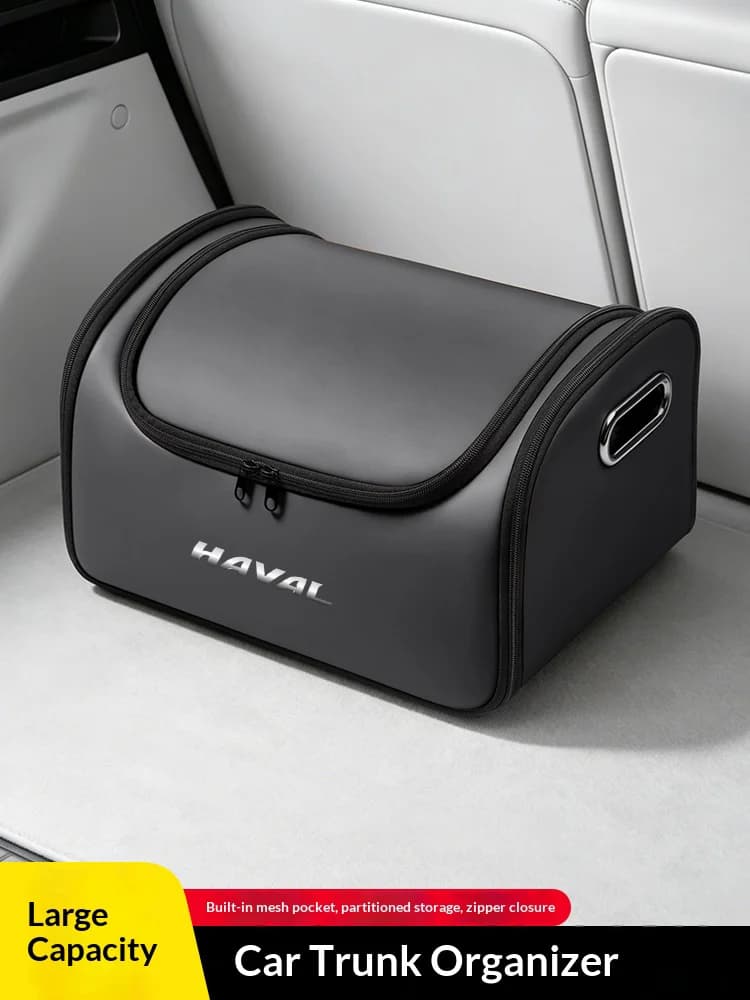 For Haval Jolion H2 H3 H8 M4 H1 H7 H6 C50 F5 M6 Dargo Car Leather Trunk Storage Box Tailbox Folding Storage Organizer Bag