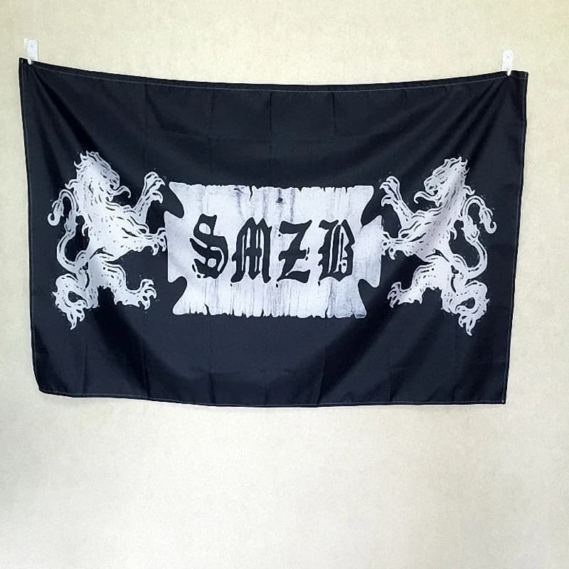 SMZB Punk Rock Band Poster Cloth Flags Wall Stickers Curtain Hanging paintings Billiards Hall Studio Theme Home Decoration