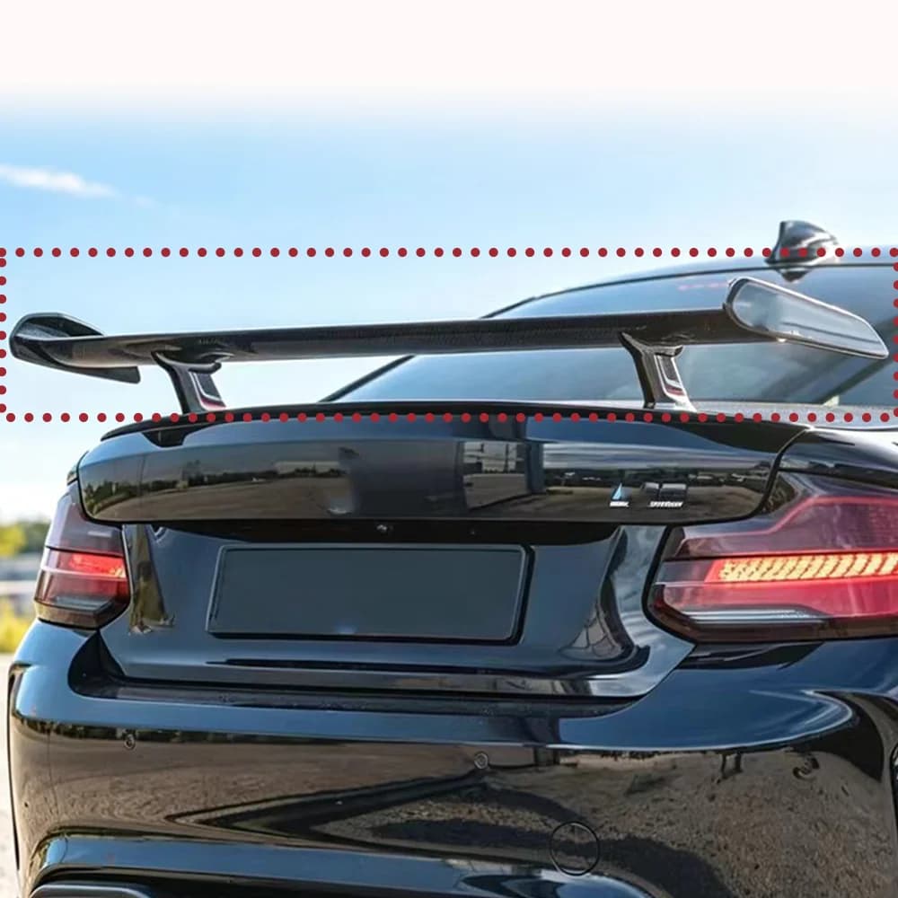 Suitable for BMWM2 M3 M4 M5 M6  BMW 1 2 3 4 5 6 7 series100% carbon fiber MP model rear spoiler smooth black body kit rear wing