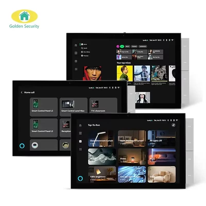 for Tuya 10.1 Inch Touch Screen Control Panel with 5MP Camera US EU CN Wall Box Built in Gateway Local Control for Smart Home