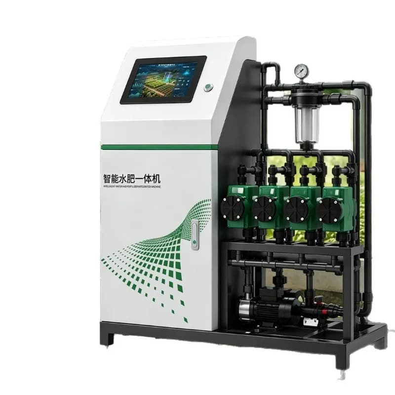 Intelligent water and fertilizer integrated mechanized equipment, tea tree irrigation,  automatic fertilizer applicator