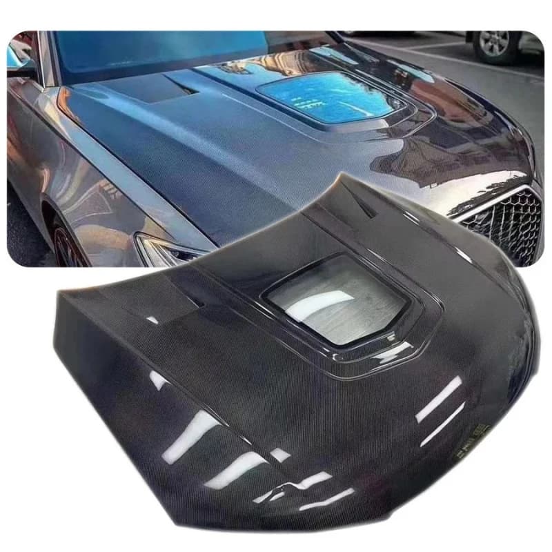 Hot selling Carbon Fiber Engine Hood Bonnet for Rs7 2012 2013 2014 2015 2016 2017 2018
