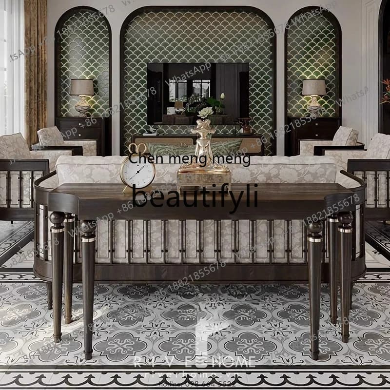 French entrance table sofa back a few retro solid wood high entrance table against the wall side table
