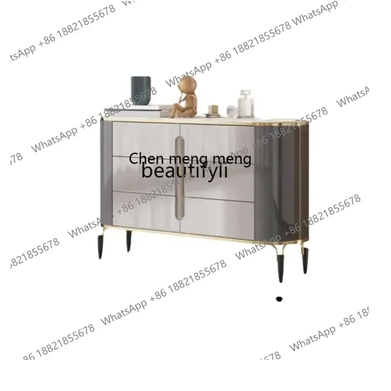 D178 Y yj Italian Stone Plate Chest of Six Drawers Bedroom Locker Simple Modern Wall Chest of Drawer Y