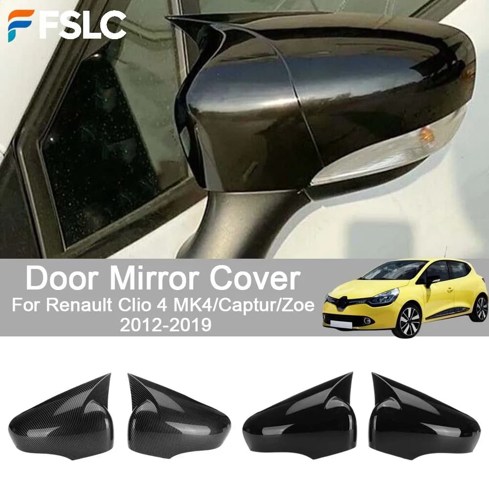 Car Decoration Door Mirror Cover For Renault Clio 4 MK4/Captur/Zoe 2012-2019 Car Styling Upgrade Modify A Car