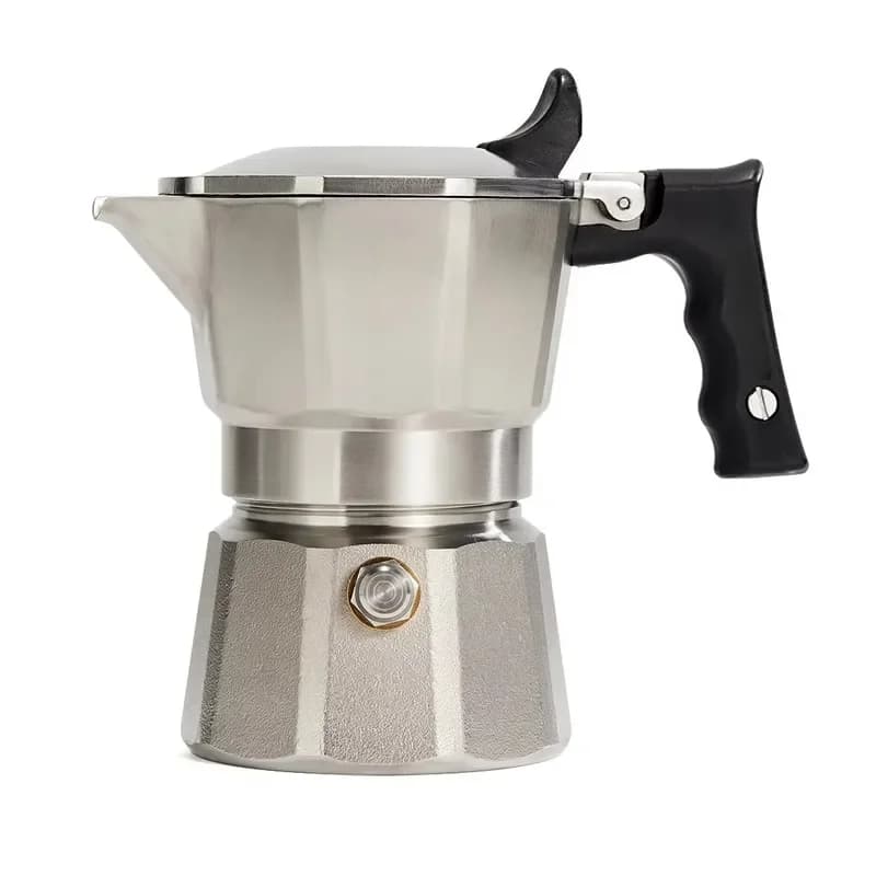 Italian Style Double- Triple-valve 316 Stainless Steel Moka Pot CB-MP316-3V Home Outdoor Campingbrews Espresso-style
