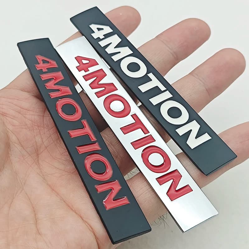3D Metal Car Styling Logo 4 MOTION Fender Side Badge Rear Trunk Emblem Sticker For VW Tiguan Arteon Golf Polo Jetta Accessories
