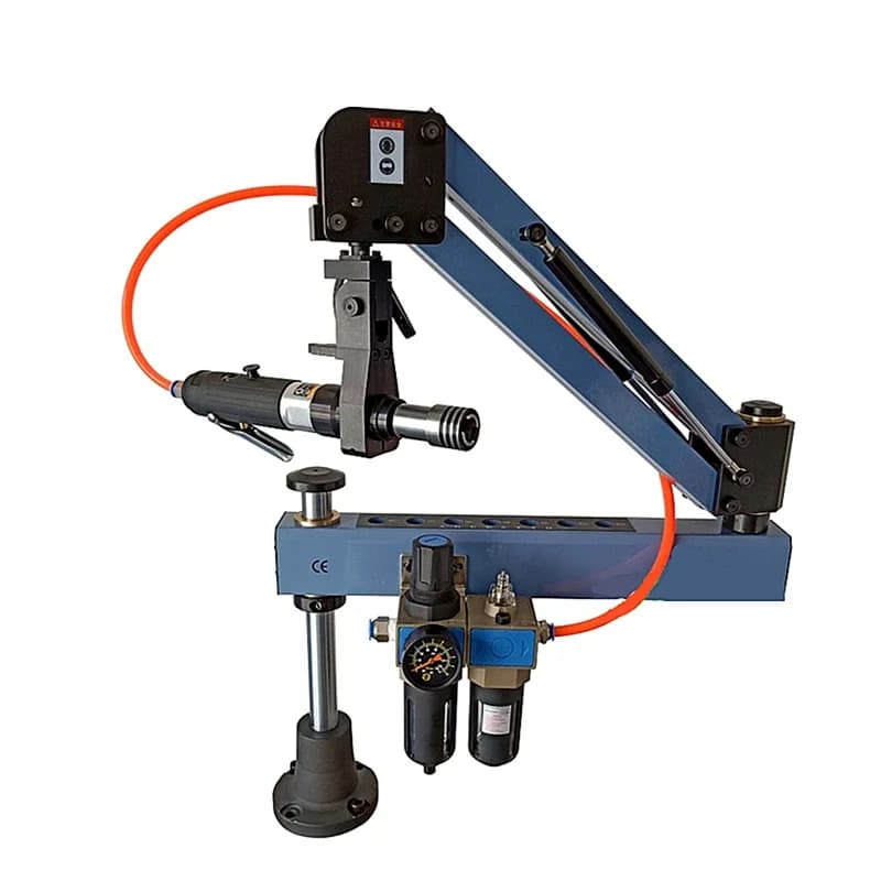 Metal Cutting Threading Machine Pneumatic Tapper 1-meter Arm with ISO Chuck M2-M6 M3-M12 M3-M16 M6-M24 Vertical/Universal Tools