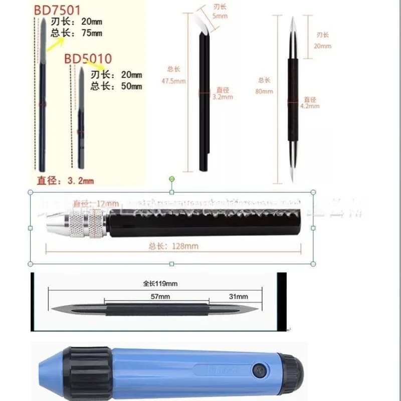 Deburring Scraper SC1300 Adjustable Triangle Scraper Scraper Flat DB5010 BT8001 BT1200