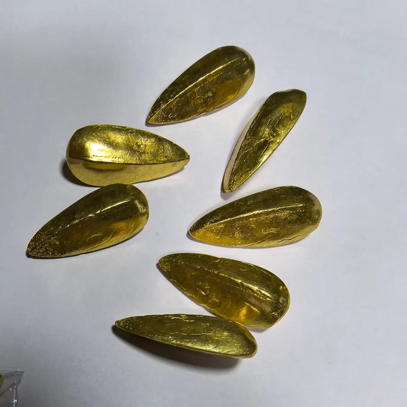 Antique brass gilt miscellaneous melon seeds solid ornament